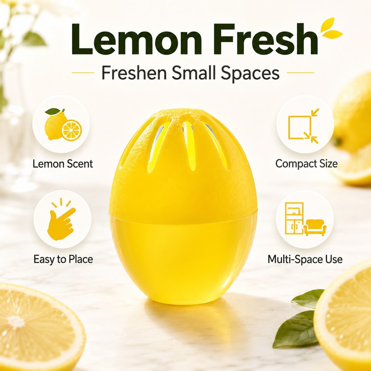 Oeuf désodorisant au citron, é - Odor Eliminator Car avis et prix