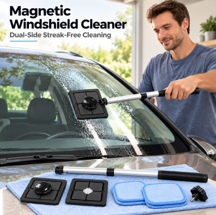 Nettoyeur de pare-brise magnét - Glass Cleaner Streak avis et prix