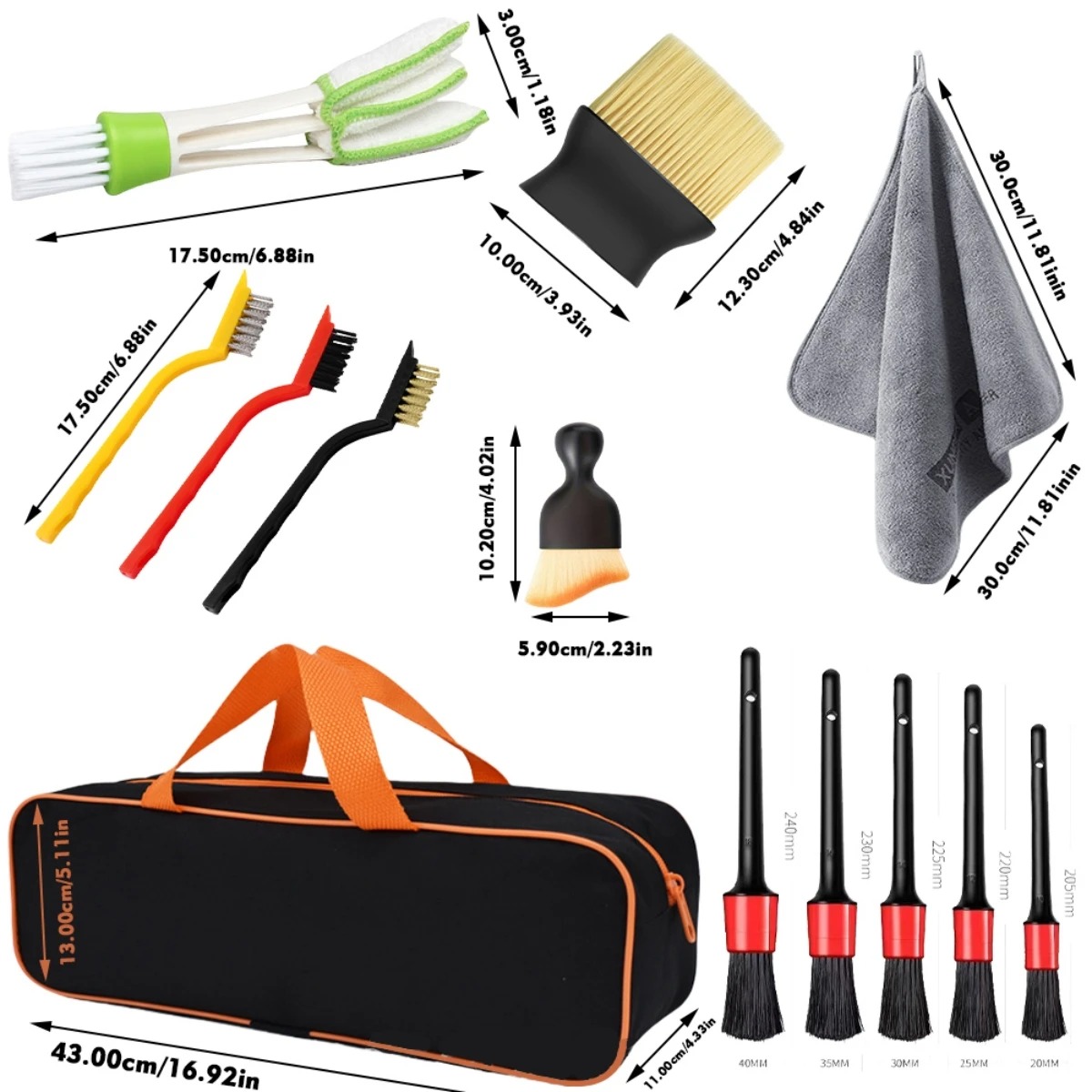 Kit de brosses de nettoyage et - Dirt Brush Interior avis et prix